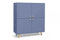 Albello Kommode Selly Schlafzimmer Kommode Modernes Sideboard Kommode Holzwerkstoff Kommode Blau 100 x 112 x 41 cm