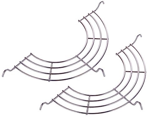 FUNOMOCYA 2piezas Estante Inoxidable Para Sartén Vaporera Inoxidable Escurridor De Aceite Utensilios De Cocina Para Casa y Restaurante