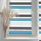 Home-Vision® DuoRollo Klemmfix, Doppelrollo ohne Bohren mit Klämmträgern, DuoRollos für Fenster und Türen (Weiß-Grau-Blau, B120cm x H130cm)