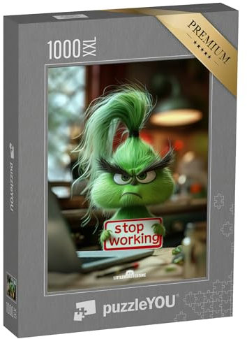 Puzzle 1000 Teile XXL „LITTLEMONSTERTIME: Stop Working“