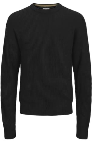 JJ REBEL Herren Jreblogan Knit Crew Neck Sn