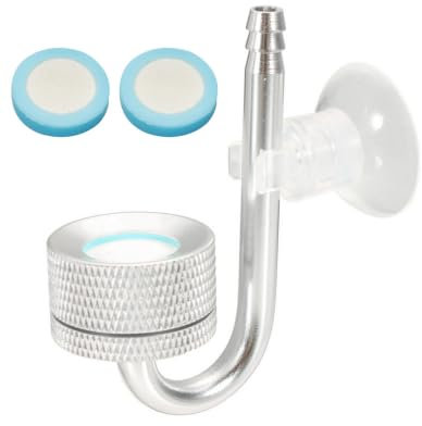 CO2 Diffusor Aquarium,CO2 Aquarium,Aquarium Zerstäuber,Sauerstoff Kohlendioxid Diffusor mit Saugnäpfen und U-Pipe,Sauerstoff Diffusor Aquarium,Aquarium CO2 Diffusor für Aquarium Süßwasserfischpflanzen