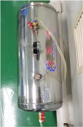 SAFWELAU Réservoir d'eau sous Pression Réservoir de Pression Réservoir d'air de compresseur d'acier Inoxydable, Réservoir Tampon d'air Portable pour Les emplois d'inflation de Voitures médicales dans