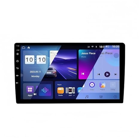 CarPlay inalámbrico, Pantalla Android Auto Reproductor Multimedia Universal para Coche con Android 13 y Pantalla de 9 o 10 Pulgadas(32 G,4g,9)