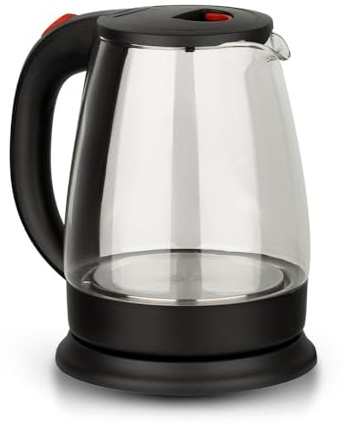 GOABXYEN 2L-Wasserkocher, Glas sichtbar, automatische Abschaltung und Trockengehschutz, schnelles Kochen, Heimgebrauch, BPA-frei XXZ