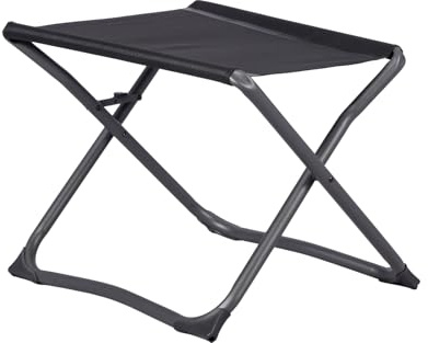 BERGER Iseo Beinauflage klappbar | Faltbare Fußablage für Iseo Campingstuhl | Camping Fußhocker Outdoor und Zuhause | belastbar bis 120kg (schwarz)