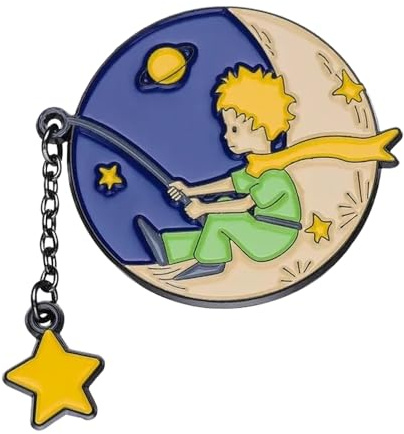 Prinz Fuchs Emaille Pins – Benutzerdefinierte Mond, Stern, Papierboot, Wal Broschen für Revers
