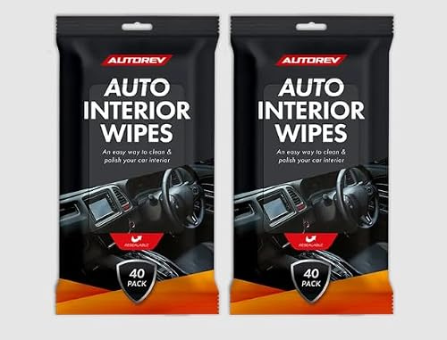 JKG Car Interior Wipes (80 Wipes Total) – Scratch-Free Auto Dashboard Cleaner Wipes | Multipurpose Vehicle Cleaning Wipes for Dust, Dirt & Grime | Quick, Easy, Streak-Free Car Detailing Wipes