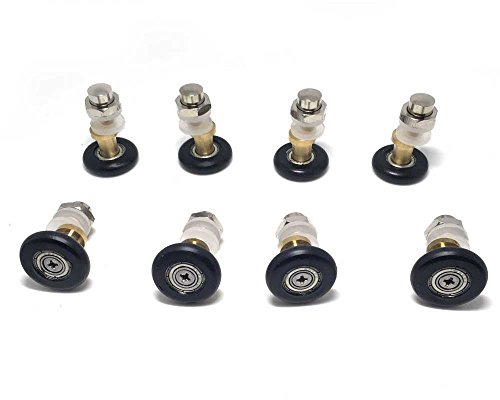 Set of 8 Pcs Partiality Shower Door Rollers/Runners/Wheels/Pulleys 27mm Diameter Bathroom Replacement Parts