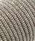 merlotti 20.379 Cable eléctrico Redondo Recubierto de Tela, Arena/marrón, 3 Metros