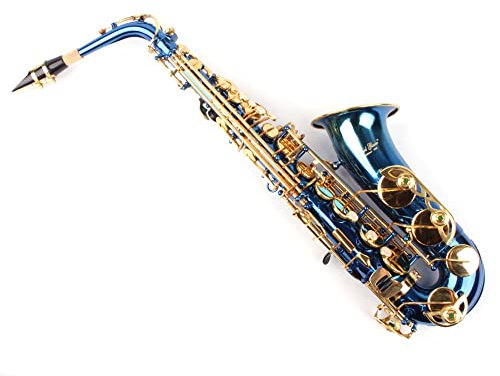 Karl Glaser Alt Saxophon, blau/gold, mit Koffer