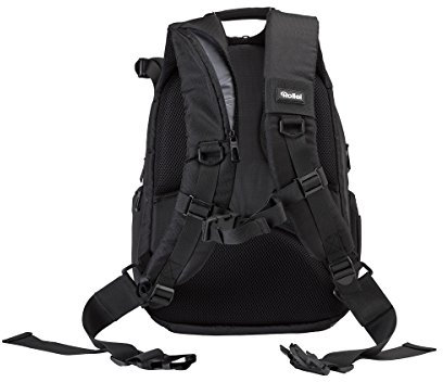 Rollei Outdoor Fotorucksack 35 L - Großer Rucksack mit vielen Fächern inkl. Regenschutz schwarz