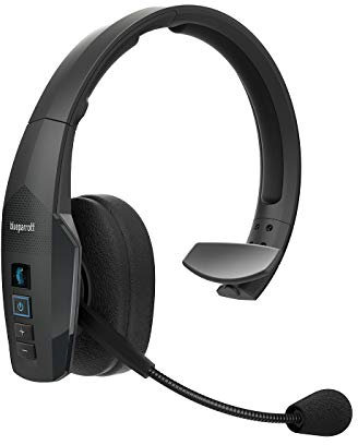 BlueParrott B450-XT – Casque Circum-auriculaire Mono Bluetooth – Réduction du Bruit de 96 % avec Commande Vocale pour Espaces Publics et Environnements Bruyants – Noir