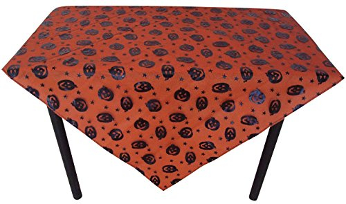 Tischdecke Halloween Kürbis Design in orange Tolle Herbst Deko für den Tisch