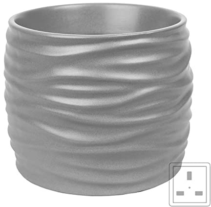 Yankee Candle Noah - Grey Scenterpiece Melt Cup Warmers, Plastic, Grey, 11.6 x 11.6 x 9.8 cm