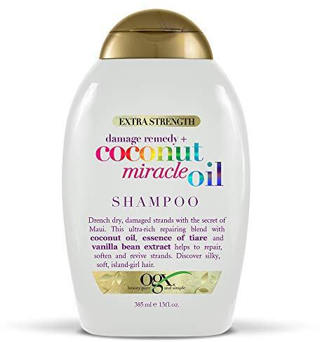 Ogx Shampoo Coconut Miracle Oil 13 Ounce X-Strength (385ml) (2 Pack)