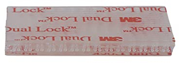 3M Dual Lock SJ 3560 10x Stück Klebepads 25,4 mm x 50mm - Druckverschluss Klebeband ; transluzent/durchsichtig ; für reversible Verbindungen