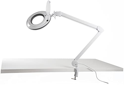 ELV LED-Lupenleuchte, 1,75-fache Vergrößerung, warmweiß/kaltweiß, dimmbar, wechselbare Linse