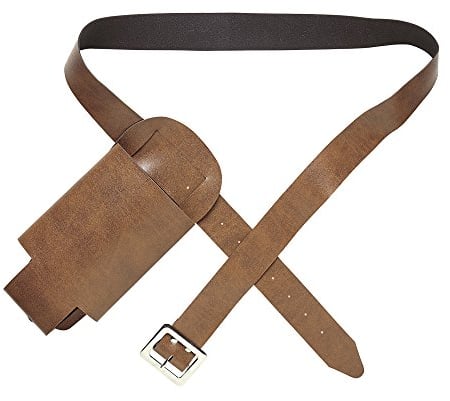 W WIDMANN MILANO Party Fashion 91708 - Flaschenholster, Braun, Getränkehalter, Accessoire, Kostüm, Mottoparty, Karneval