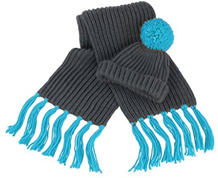 Ergebnis R362 X Grobstrick Schal Einheitsgröße Grey/Aqua