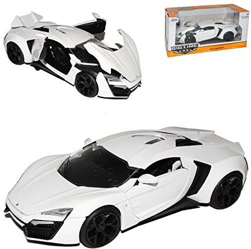 W Motors Lykan Hypersport Coupe Weiss The Fast and The Furious 7 1/24 Jada Modell Auto