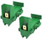 SPARES2GO L24MF7 Type Motor Carbon Brush Pair for Beko Washing Machines - Fitment List A