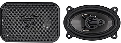 Pair Rockville RV46.3A 4x6 3-Way Car Speakers 500 Watts/70 Watts RMS CEA Rated