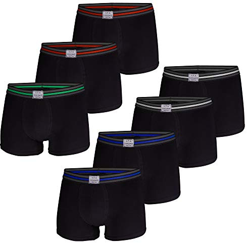Luca David, Herren Boxershorts, Jersey Trunks, 7er Pack