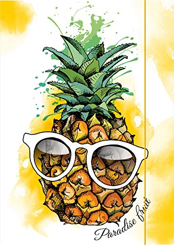 RNK 46317 - Zeichenmappe, bis DIN A4, aus Karton, Ananas