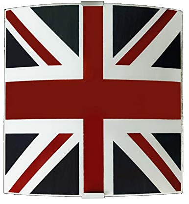 Wandleuchte Innenwandleuchte Englische Flagge UK Flag Union Jack England E27 26 x 26 cm