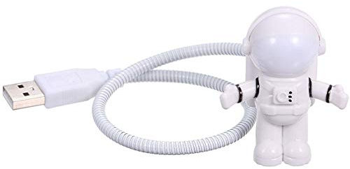 Preciosa Astronauta Astronauta USB Led Ajustable Luz De Noche para Ordenador Pc Lámpara