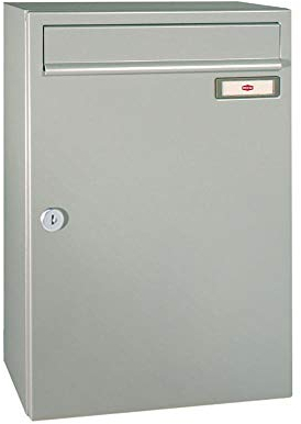 RENZ/Standard Aufputz-Briefkastenanlage Wand-Briefkasten/RAL-Farbe 9007 Volumen 1/Dein-Briefkasten.de