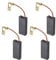 2 Paires Balais de Charbon avec Coupe-Circuit Automatique 6.3x12.5x30mm Compatible avec Karcher B202 Festool CS 70 E/CS 70 EB/CS 70 EB Set