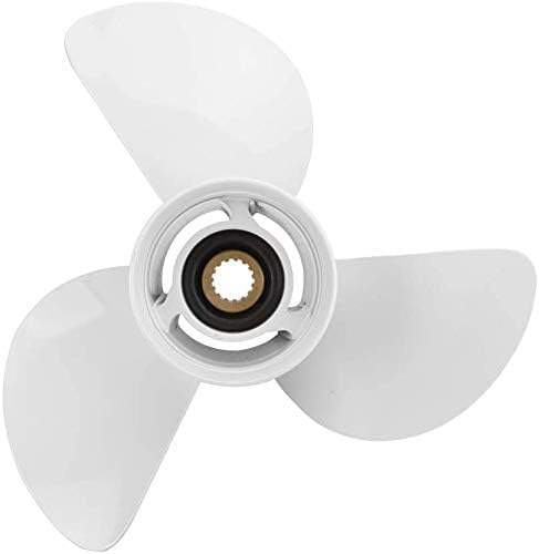 VIF Aluminum Boat Propeller for Yamaha 60HP 70HP 75HP 80HP 85HP 90HP 115HP 130HP Outboard Engines,15 Tooth, Rh