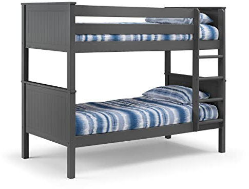 Julian Bowen Maine Bunk Bed, Anthracite, Single (MAI166)