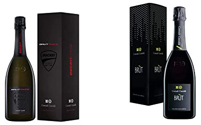 Contadi Castaldi Brut Ducati, DOCG Vino con 80% Chardonnay, 10% Pinot Nero, 10% Pinot Bianco & Brut Astucciato - Bottiglia Di Franciacorta Da 750ml. Vino Con 80% Chardonnay, 10% Pinot Nero