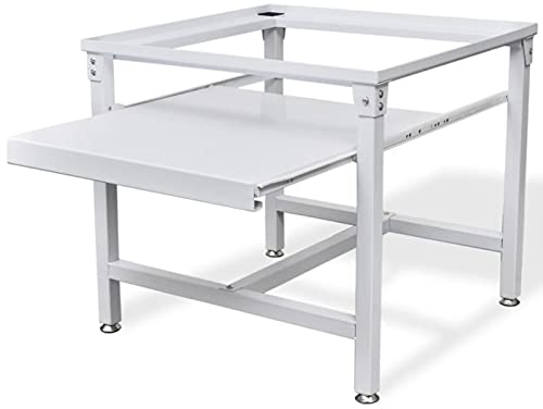 Tidyard Base Universal Estante Inferior para Lavadora y Secadora Pedestal para la Lavadora con Estante extraíble Blanco
