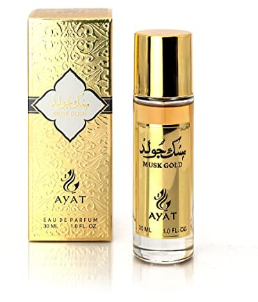 Ayat Perfumes Musk Emirates 30ml EDP Oriental Arab - Original Gift Idea for Men and Women - Miniature Fragrance Made and Designed in Dubai (Musk Gold)