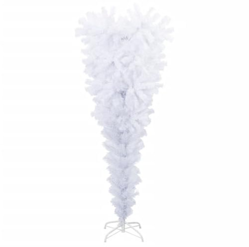 vidaXL Albero di Natale Artificiale Capovolto con Base Bianco 150 cm