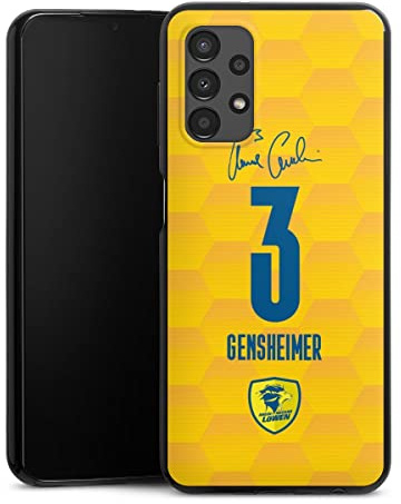 DeinDesign Slim Case extra dünn kompatibel mit Samsung Galaxy A13 4G Silikon Handyhülle schwarz Hülle Rhein-Neckar-Löwen Handball Gensheimer