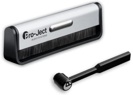Pro-Ject Cleaning Set Basic, Kohlefaser-Reinigungsbürste für Schallplatten und Carbon Nadelbürste