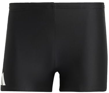 adidas Herren Solid Swim Boxers, Black/White, XS Short