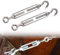 Spannschloss Seilspanner Edelstahl, Spannschloss Draht Spanner, 304 Edelstahl Verstellbare Spannschloss Haken, Spannschloss Haken und Öse, für Gespannte Seil zu Verschärfen, M4, 2 Stück