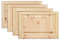 Kassettentür Schranktür Holz RUSTIKAL | 39,5 x 59,4 cm 4-er Pack Set | unbehandelte Holztür aus Kiefernholz im Kolonialstil und Markflecken als Raumteiler Schiebetür für Regale, Schränke, Möbel