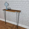 Statement Furniture: Rustic Hallway Console Table Sideboard - Radiator Shelf Handmade Reclaimed Scaffold Boards, Wooden & Hairpin Legs, Narrow Shelves - Customisable Length, Width & Colours
