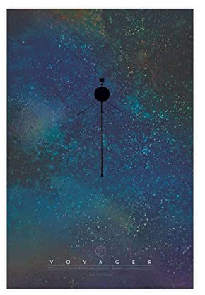 MAHWER Voyager NASA Reizen Poster-ruimte Poster Leinwand Poster Wandkunst Dekor Druck Bild Gemälde für Wohnzimmer Schlafzimmer Dekoration ungerahmt 30 x 45 cm