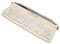 Jectse Wireless Typewriter Keyboard, Retro Style 104 Keys Keyboard, BT5.0, Integrated Stand, Tablet Keyboard, Compatible with Smart Phone Laptop (Cream Yellow)