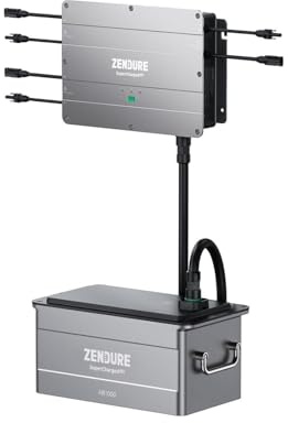 Zendur Speicher für Balkonkraftwerk 960Wh, 1920Wh, 2880Wh, 3840Wh PV HUB + Batterie (960, Wattstunden)