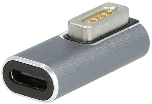 vhbw Adaptateur USB-C vers MagSafe 1 Compatible avec Apple MA254LL/A, MA254CH/A, AB811CH/A Ordinateur Portable - 2,8 x 1,25 x 0,7 cm, 100 W