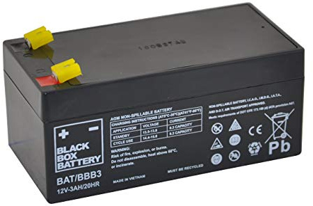 12V 3Ah Black Box Sealed Lead Acid Battery